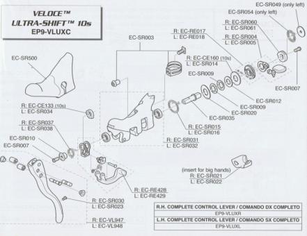CAMPAGNOLO Wellenschraube f. UltraShift Ergopower 