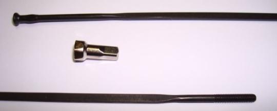 CAMPAGNOLO ZONDA  Speiche, schwarz, Hinterrad, links