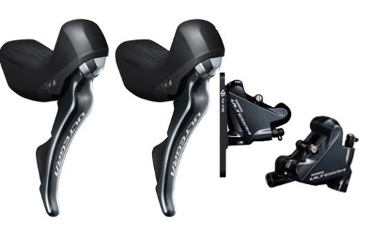 SHIMANO ULTEGRA (ST-R8020)  Brems-/Schaltgriffe, DISC, 2*11fach 