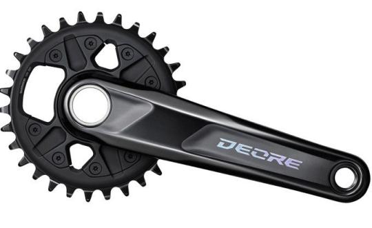 SHIMANO DEORE (FC-M6100)  Kurbelsatz, schwarz, 12fach, 30 Zähne, 170 mm