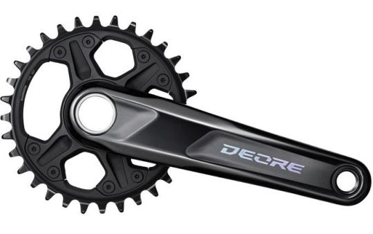 SHIMANO DEORE (FC-M6100)  Kurbelsatz, schwarz, 12fach, 32 Zähne, 175 mm