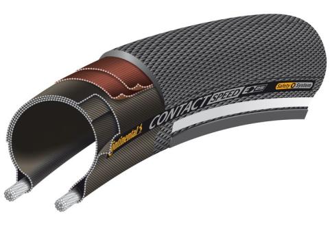 CONTINENTAL CONTACT SPEED  ATB-Reifen, schwarz-reflex, 32 - 622