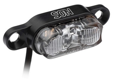 SCHMIDT SON  Rücklicht für Gepäckträger, schwarz-klar 