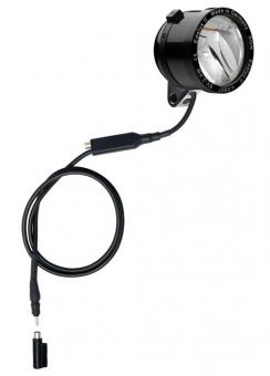 SCHMIDT EDELUX II  LED-Scheinwerfer mit Koax-Abzweigdose, schwarz-eloxiert, 