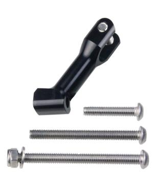 SCHMIDT Scheinwerferhalter f. Gabelmontage, gefräst, schwarz, 