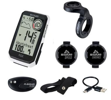 SIGMA SPORT ROX 4.0 ENDURANCE  Fahrradcomputer, Sensor-Set, weiß 