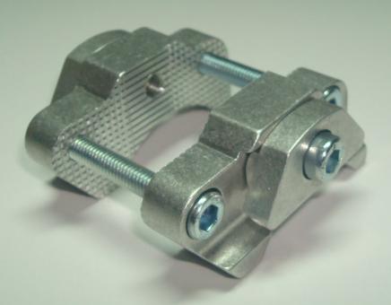 AIRWINGS C1P Sattelaufnahme für Sattelkloben "21", silber, gerändelt 