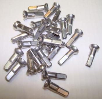 SAPIM POLYAX  Speichennippel aus Aluminium, 14 mm, silber 