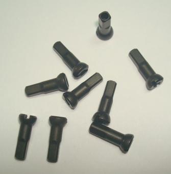 SAPIM POLYAX  Speichennippel, Messing, schwarz, 12 mm