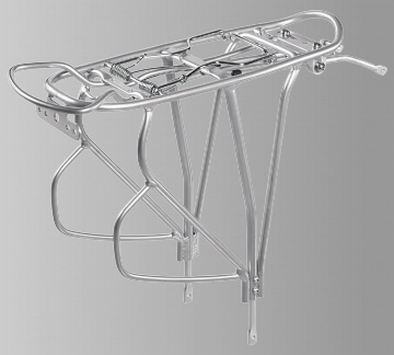 ERGOTEC RC 408 S  Gepäckträger, silber 