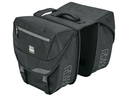 NORTHWIND PANNIER CLASSIC  Doppeltasche, schwarz/lime 