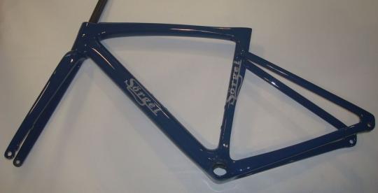 SÖRGEL C0.9 DISC Carbon  Rennrahmen, blau-cool grey, 