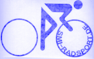 SMI Radfahreraufkleber, blau 