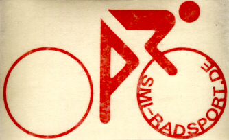 SMI Radfahreraufkleber, rot 
