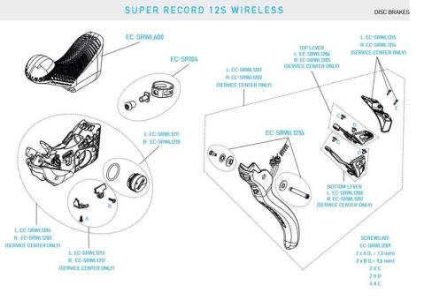 CAMPAGNOLO SUPER RECORD 12S WL  Batteriedeckel, links 