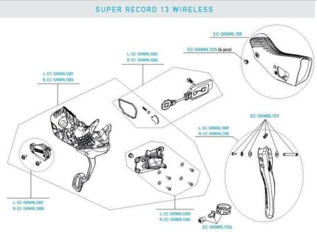 CAMPAGNOLO SUPER RECORD 13 WRL  Befestigungsschelle f. EP 