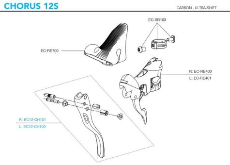 CAMPAGNOLO CHORUS 2020  Bremshebel, links 
