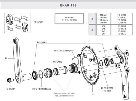 CAMPAGNOLO EKAR 2021  Schmutzhülse (FC-EK010) 
