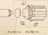 CAMPAGNOLO Feder (FH-RE114) f. Freilauf zum Halten 