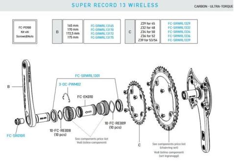 CAMPAGNOLO Federspange für UT Schalen - Version auch für PWM 