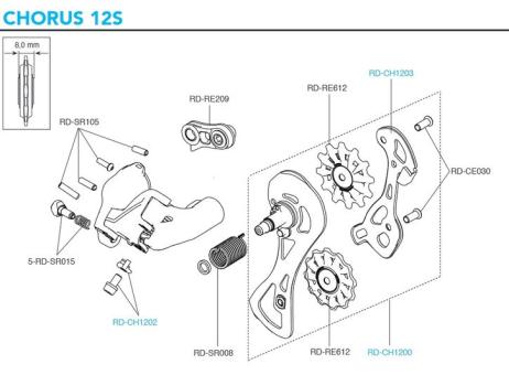 CAMPAGNOLO CHORUS  Kabelklemmschraube mit Scheibe 