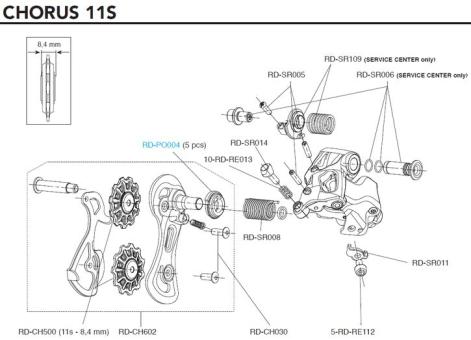 CAMPAGNOLO CHORUS 2015  Schaltschwinge 
