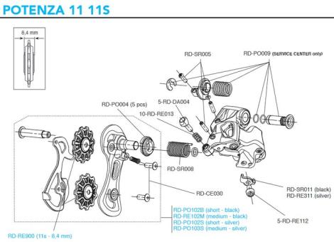 CAMPAGNOLO POTENZA 2018  Schaltschwinge 
