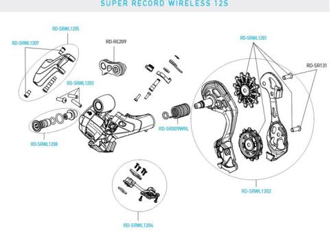 CAMPAGNOLO SUPER RECORD WL  Schaltwerk-Befestigungsbolzen 