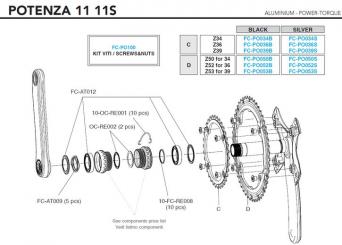 CAMPAGNOLO POTENZA 2016  Kettenblatt, 11fach, 