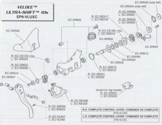 CAMPAGNOLO Daumentaste f. UltraShift Ergopower 