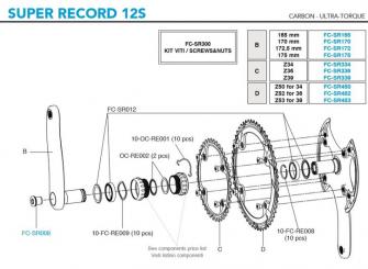 CAMPAGNOLO SUPER RECORD 2019  Kettenblatt, 12fach, 