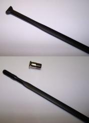 CAMPAGNOLO SHAMAL  Speiche + Nippel, schwarz, 