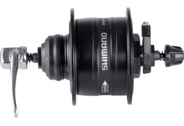 SHIMANO DEORE LX (DH-3D37)  Nabendynamo, CenterLock, schwarz, 