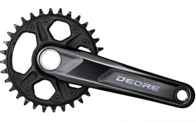 SHIMANO DEORE (FC-M6100)  Kurbelsatz, schwarz, 12fach, 32 Zähne, 