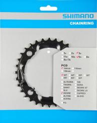 SHIMANO DEORE (FC-M590)  Kettenblatt, schwarz, 32 Z., 4-Arm 