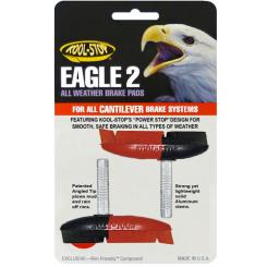 KOOL-STOP EAGLE 2  Bremsschuhe für Canti, schwarz-salmon 