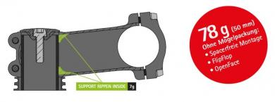SYNTACE LITEFORCE  Vorbau, 6°, 