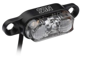 SCHMIDT SON  Rücklicht für Gepäckträger, schwarz-klar 