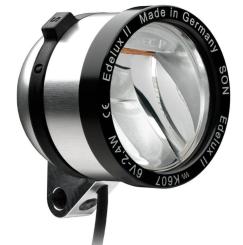 SCHMIDT EDELUX II  LED-Scheinwerfer, silber-eloxiert, 60 cm Kabel 