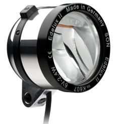 SCHMIDT EDELUX II  LED-Scheinwerfer, silber-poliert, 60 cm Kabel 