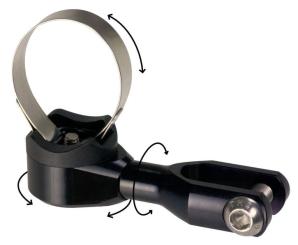 SCHMIDT DELUX 3D  Scheinwerferhalter f. Lenkermontage, schwarz 