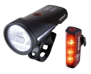 SIGMA SPORT AURA 100 USB / BLAZE LINK USB  Beleuchtungsset, 100 Lux 
