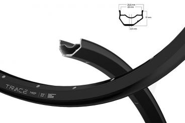 RYDE TRACE M 23 os  Felge, schwarz, 