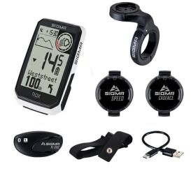 SIGMA SPORT ROX 4.0 ENDURANCE  Fahrradcomputer, Sensor-Set, weiß 