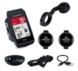 SIGMA SPORT ROX 11.1 EVO  Fahrradcomputer, Sensor-Set, weiß 