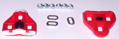 LOOK DELTA  Pedalplatten, rot, mit Teflon 