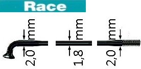 SAPIM RACE  Speiche, schwarz, 