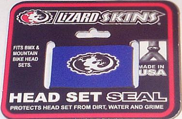 LIZARD SKINS Neopren-Schutz f. Steuersatz, blau 