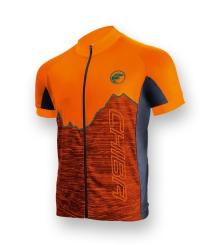CHIBA WATZMANN  Kurzarm-Trikot, orange/ petrol, 