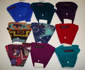 HOT EARS  Ohrenschützer aus Fleece, V-Form, verkehrsviolett 